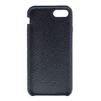 Full Cover Case // Soft Grain Black Leather (iPhone 7 Plus)