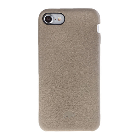 Full Cover Case // Soft Grain Beige Leather (iPhone 7)