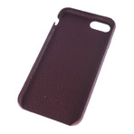 Full Cover Case // Soft Grain Burgundy Leather (iPhone 7)