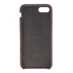 Full Cover Case // Antique Brown Leather (iPhone 7)