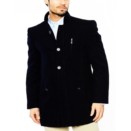 Ryan Overcoat // Dark Blue (XS)