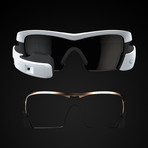 Recon Jet Smart Eyewear + Clear Lens Bundle (White)