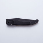 Laguiole Liner Lock Pocket Knife // Black + Ram Horn
