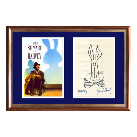 Harvey Elwood Dowd // Signed By Jimmy Stewart