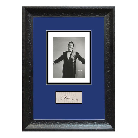 Frank Sinatra Signed Display