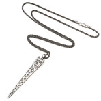 Valhalla Spike Necklace on Woven Chain