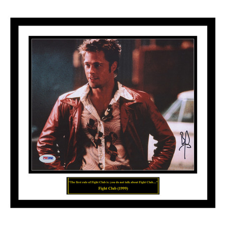 Fight Club Tyler Durden // Signed By Brad Pitt