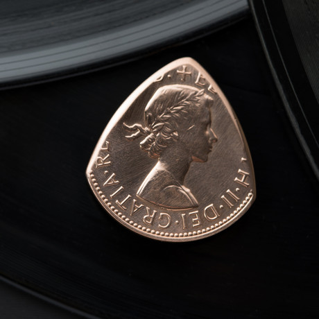 British Bronze Penny Coin Guitar Pick