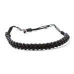 Woven Cord Bracelet // Black