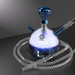 Narshisha // Modern Acrylic Hookah + Bluetooth LED // Blue