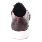 Leather Basket Weave Tassel Loafer Sneaker // Bordeaux (Euro: 43)