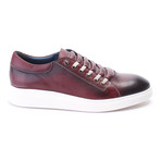 Leather Lace-Up Sneaker // Bordeaux (Euro: 40)