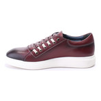 Leather Lace-Up Sneaker // Bordeaux (Euro: 40)