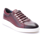 Leather Lace-Up Sneaker // Bordeaux (Euro: 43)