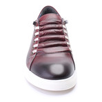 Leather Lace-Up Sneaker // Bordeaux (Euro: 44)