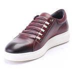 Leather Lace-Up Sneaker // Bordeaux (Euro: 44)