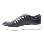 Leather Lace-Up Sneaker // Dark Blue (Euro: 40)