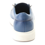 Leather Lace-Up Sneaker // Blue (Euro: 41)