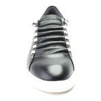 Leather Lace-Up Sneaker // Black (Euro: 44)