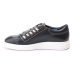 Leather Lace-Up Sneaker // Black (Euro: 43)