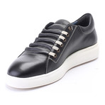 Leather Lace-Up Sneaker // Black (Euro: 44)