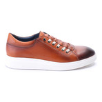 Leather Lace-Up Sneaker // Tobacco (Euro: 44)