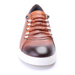 Leather Lace-Up Sneaker // Tobacco (Euro: 44)