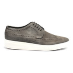 Suede Lace-Up Wingtip Derby Sneaker // Grey (Euro: 45)