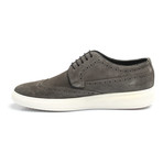 Suede Lace-Up Wingtip Derby Sneaker // Grey (Euro: 40)