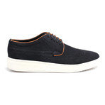 Suede Lace-Up Wingtip Derby Sneaker // Dark Blue (Euro: 44)