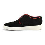 Suede Lace-Up Wingtip Derby Sneaker // Black (Euro: 40)