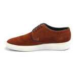 Suede Lace-Up Wingtip Derby Sneaker // Tobacco (Euro: 44)