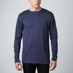 Douglas Long-Sleeve Crew Neck // Navy (2XL)