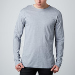 Douglas Long-Sleeve Crew Neck // Light Heather (3XL)