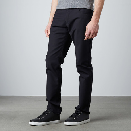 Albert 5-Pocket Straight-Slim Pants // Black (32WX32L)