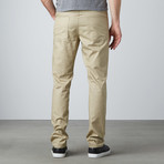 Alpha 5-Pocket Textured Straight-Slim Pants  // Khaki (34WX33L)