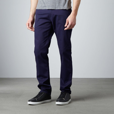 Alpha 5-Pocket Straight-Slim Pants  // Violet (32WX32L)