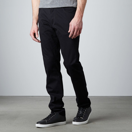 Arthur 5-Pocket Straight-Slim Cords // Black (32WX32L)