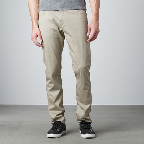 Pablo 5-Pocket Straight-Slim Pants // Khaki (32WX32L)