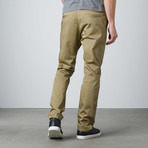 Paul Straight-Slim Chinos // Khaki (42WX34L)