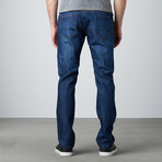 Thomas 5-Pocket Straight-Slim Faded Jeans // Blue (36WX34L)