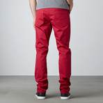 Vinny 5-Pocket Straight-Slim Pants  // Cranberry (40WX34L)