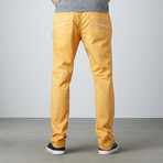 Sam 5-Pocket Straight-Slim Pants // Mustard (38WX34L)