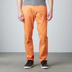 Sam 5-Pocket Straight-Slim Pants // Orange (32WX32L)