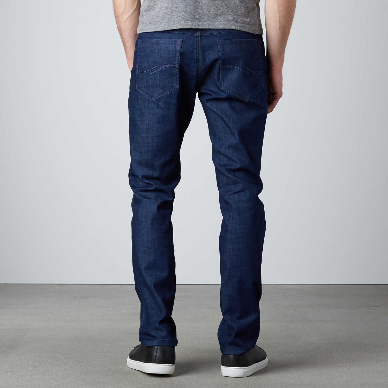 Sam 5-Pocket Straight-Slim Jeans // Blue (32WX32L) - Enzo Jeans - Touch ...