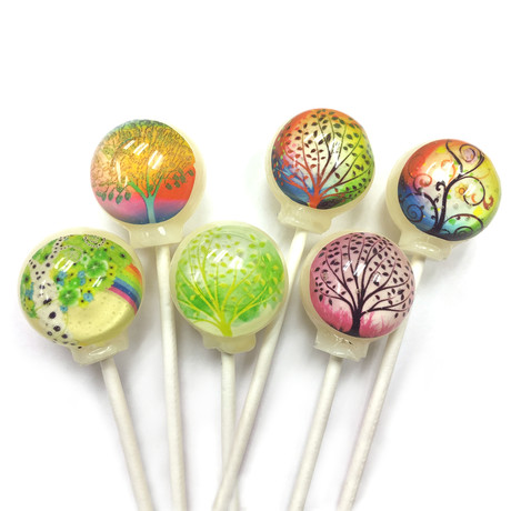 Whimsical Trees Lollipops // 6 Piece