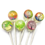 Whimsical Trees Lollipops // 6 Piece