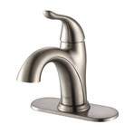 Arcus Single Lever Basin Bathroom Faucet (Satin Nickel)