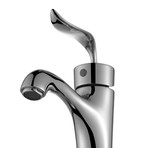 Coda Single Hole Single-Handle Basin Bathroom Faucet (Chrome)