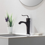 Coda Single Hole Single-Handle Basin Bathroom Faucet (Chrome)